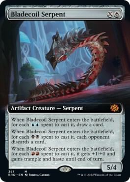 Bladecoil Serpent (Extended Art), The Brothers' War 361