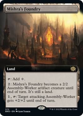 Mishra's Foundry (Extended Art), The Brothers' War 372
