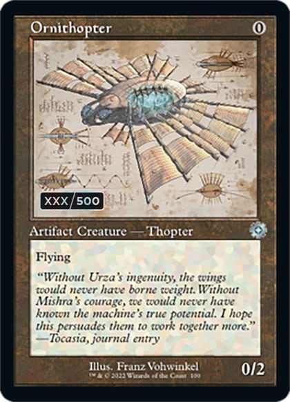 Ornithopter (Schematic) (Serial Numbered), The Brothers' War: Retro Frame Artifacts 100