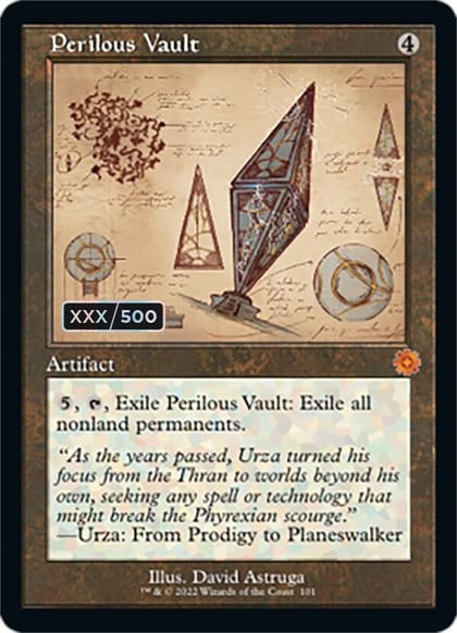 Perilous Vault (Schematic) (Serial Numbered), The Brothers' War: Retro Frame Artifacts 101