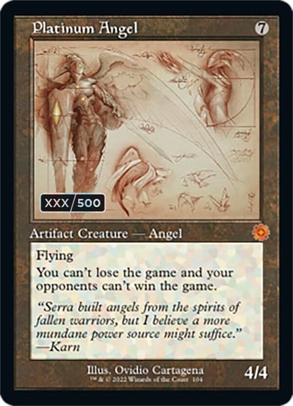 Platinum Angel (Schematic) (Serial Numbered), The Brothers' War: Retro Frame Artifacts 104