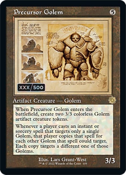 Precursor Golem (Schematic) (Serial Numbered), The Brothers' War: Retro Frame Artifacts 105