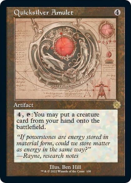 Quicksilver Amulet (Schematic), The Brothers' War: Retro Frame Artifacts 108
