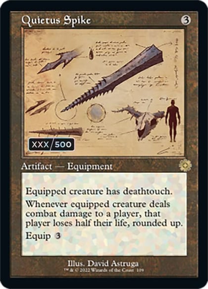 Quietus Spike (Schematic) (Serial Numbered), The Brothers' War: Retro Frame Artifacts 109