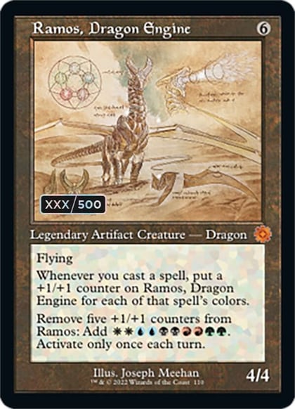 Ramos, Dragon Engine (Schematic) (Serial Numbered), The Brothers' War: Retro Frame Artifacts 110