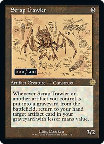 Scrap Trawler (Schematic) (Serial Numbered), The Brothers' War: Retro Frame Artifacts 112