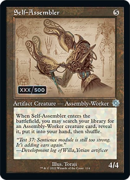 Self-Assembler (Schematic) (Serial Numbered), The Brothers' War: Retro Frame Artifacts 114
