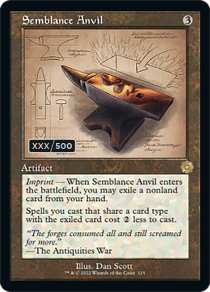Semblance Anvil (Schematic) (Serial Numbered), The Brothers' War: Retro Frame Artifacts 115