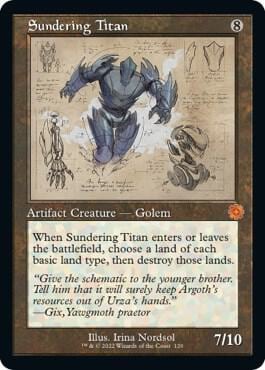 Sundering Titan (Schematic), The Brothers' War: Retro Frame Artifacts 120