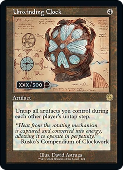 Unwinding Clock (Schematic) (Serial Numbered), The Brothers' War: Retro Frame Artifacts 124