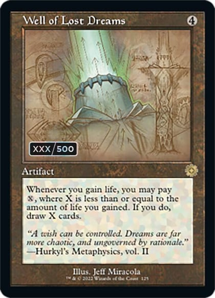 Well of Lost Dreams (Schematic) (Serial Numbered), The Brothers' War: Retro Frame Artifacts 125