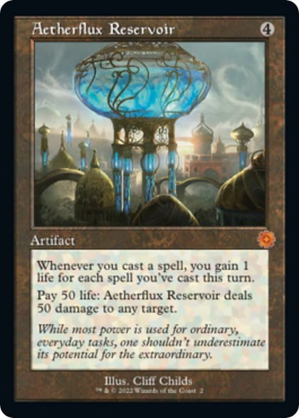 Aetherflux Reservoir, The Brothers' War: Retro Frame Artifacts 2