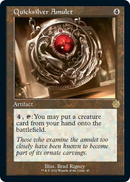 Quicksilver Amulet, The Brothers' War: Retro Frame Artifacts 45