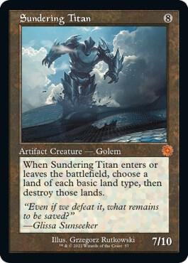 Sundering Titan, The Brothers' War: Retro Frame Artifacts 57