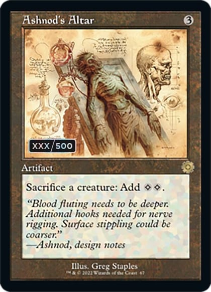 Ashnod's Altar (Schematic) (Serial Numbered), The Brothers' War: Retro Frame Artifacts 67