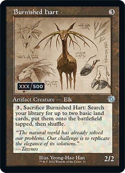 Burnished Hart (Schematic) (Serial Numbered), The Brothers' War: Retro Frame Artifacts 71