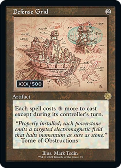 Defense Grid (Schematic) (Serial Numbered), The Brothers' War: Retro Frame Artifacts 76