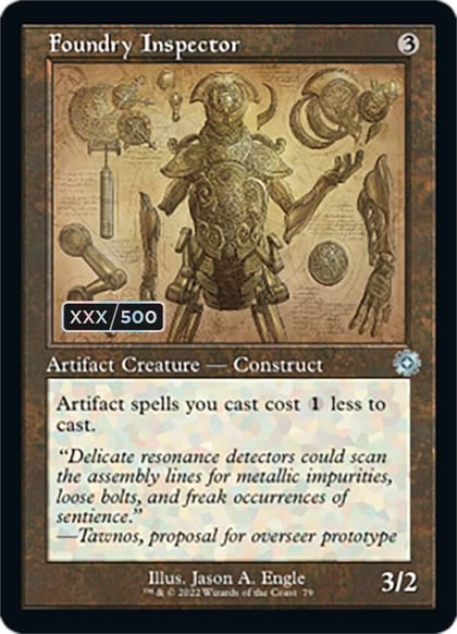 Foundry Inspector (Schematic) (Serial Numbered), The Brothers' War: Retro Frame Artifacts 79