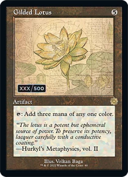 Gilded Lotus (Schematic) (Serial Numbered), The Brothers' War: Retro Frame Artifacts 80