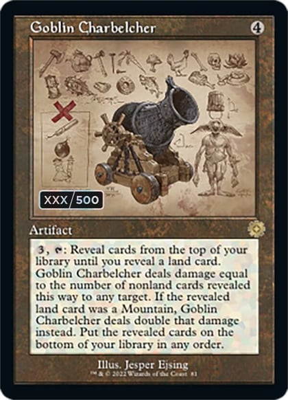 Goblin Charbelcher (Schematic) (Serial Numbered), The Brothers' War: Retro Frame Artifacts 81