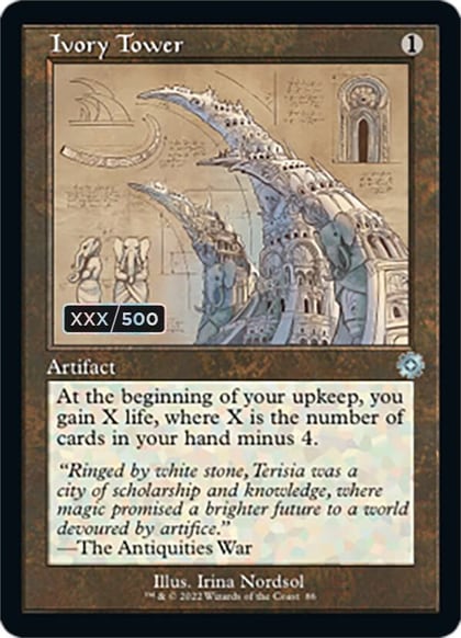 Ivory Tower (Schematic) (Serial Numbered), The Brothers' War: Retro Frame Artifacts 86