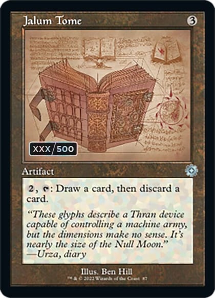 Jalum Tome (Schematic) (Serial Numbered), The Brothers' War: Retro Frame Artifacts 87