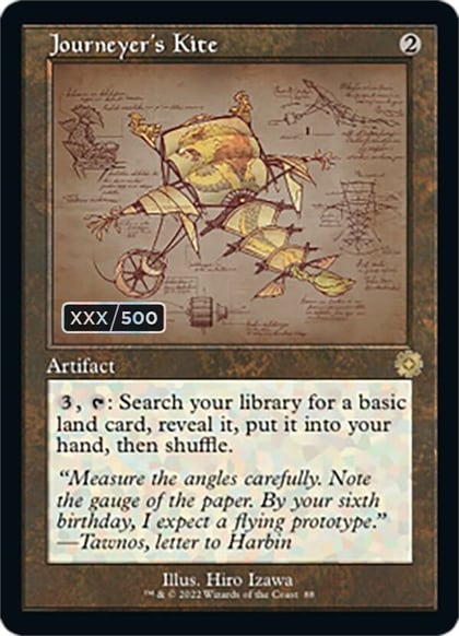 Journeyer's Kite (Schematic) (Serial Numbered), The Brothers' War: Retro Frame Artifacts 88