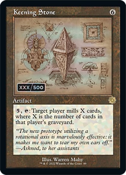 Keening Stone (Schematic) (Serial Numbered), The Brothers' War: Retro Frame Artifacts 89
