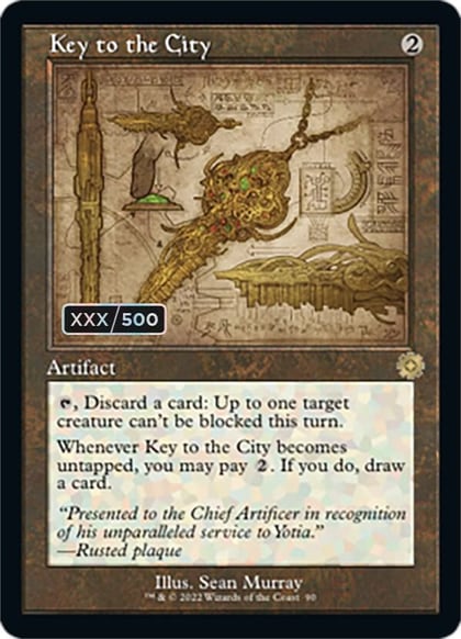 Key to the City (Schematic) (Serial Numbered), The Brothers' War: Retro Frame Artifacts 90
