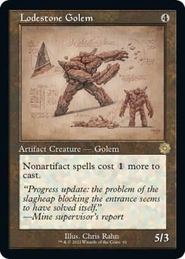Lodestone Golem (Schematic), The Brothers' War: Retro Frame Artifacts 92