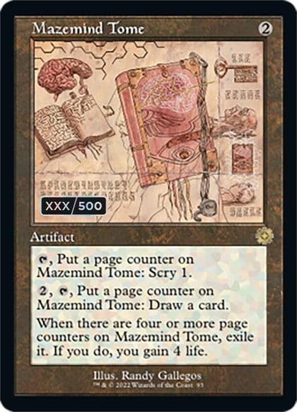 Mazemind Tome (Schematic) (Serial Numbered), The Brothers' War: Retro Frame Artifacts 93