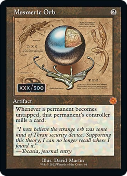 Mesmeric Orb (Schematic) (Serial Numbered), The Brothers' War: Retro Frame Artifacts 94