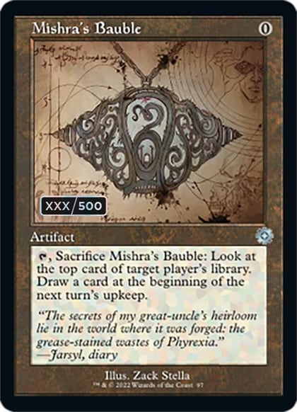 Mishra's Bauble (Schematic) (Serial Numbered), The Brothers' War: Retro Frame Artifacts 97