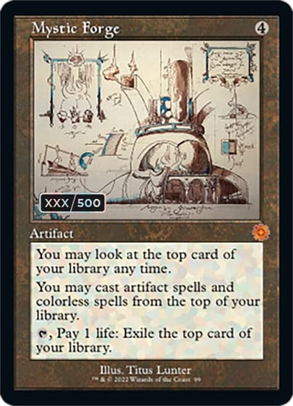 Mystic Forge (Schematic) (Serial Numbered), The Brothers' War: Retro Frame Artifacts 99