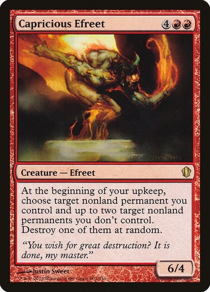 Capricious Efreet, Commander 2013 102