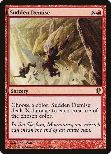 Sudden Demise, Commander 2013 124