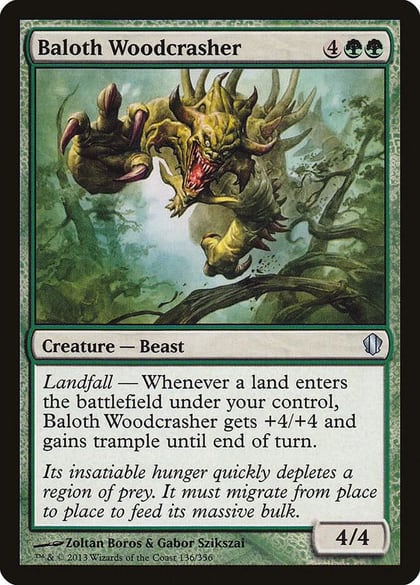 Baloth Woodcrasher, Commander 2013 136