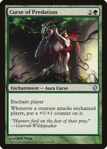 Curse of Predation, Commander 2013 140
