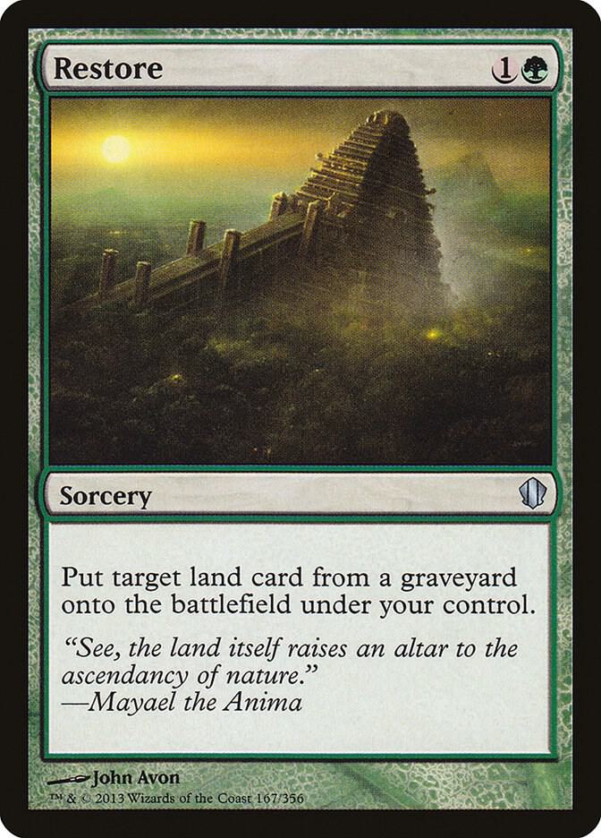 Restore, Commander 2013 167