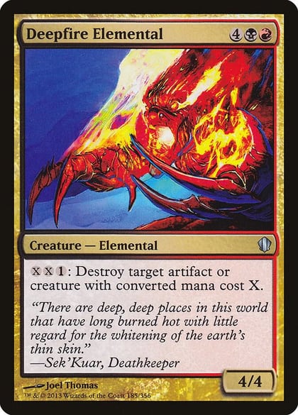 Deepfire Elemental, Commander 2013 185