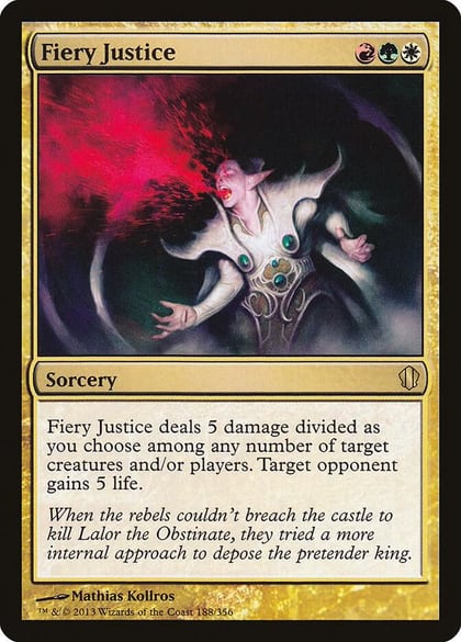 Fiery Justice, Commander 2013 188