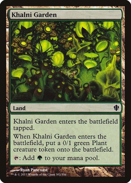 Khalni Garden, Commander 2013 302