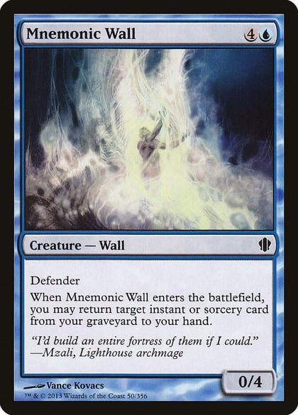 Mnemonic Wall, Commander 2013 50