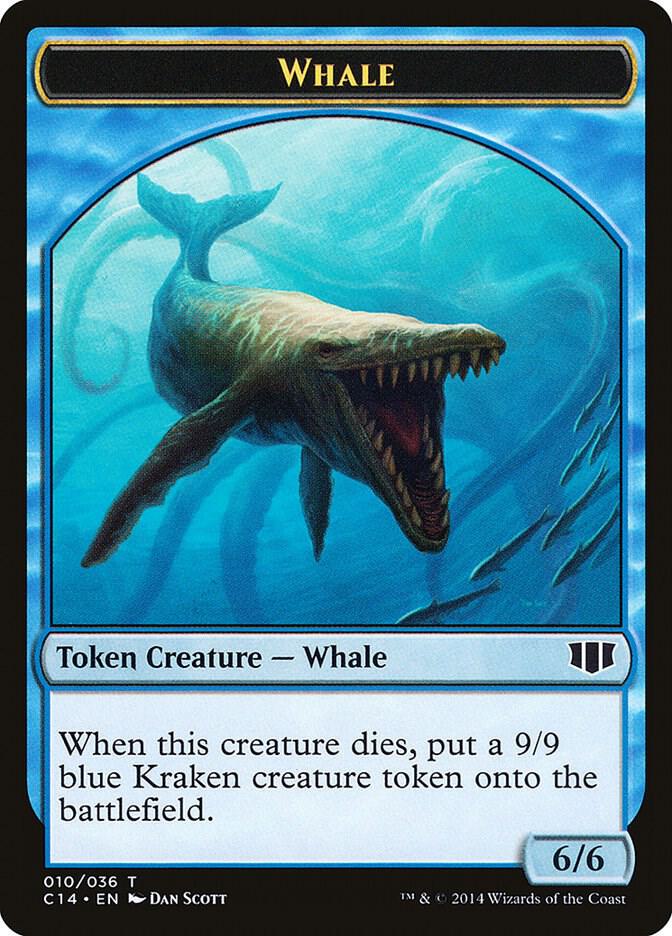 Whale // Zombie (011) Double-Sided Token, Commander 2014 10 // 11