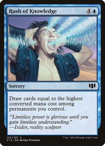 Rush of Knowledge, Commander 2014 123