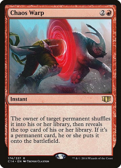 Chaos Warp, Commander 2014 174