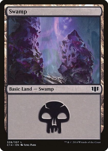 Swamp (328), Commander 2014 328