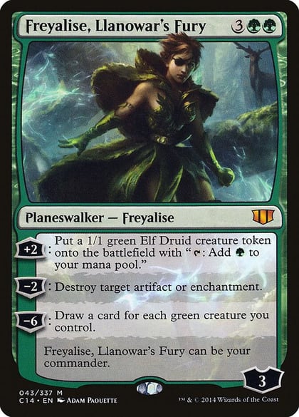 Freyalise, Llanowar's Fury, Commander 2014 43