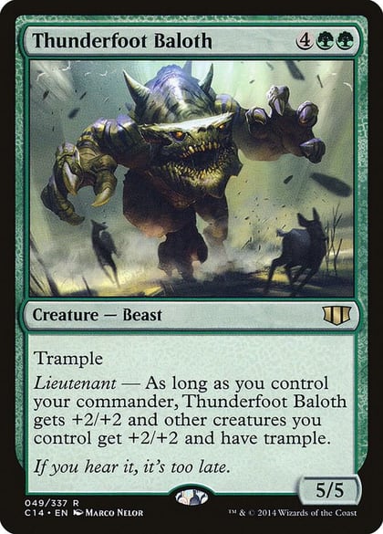 Thunderfoot Baloth, Commander 2014 49