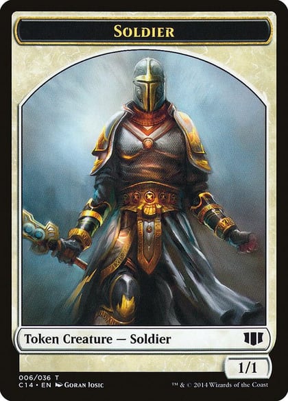 Soldier // Spirit Double-Sided Token, Commander 2014 6 // 7